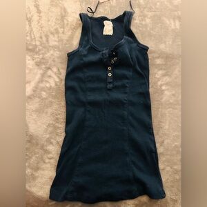 🆕 ZARA Trafaluc 100% Cotton blue tank top